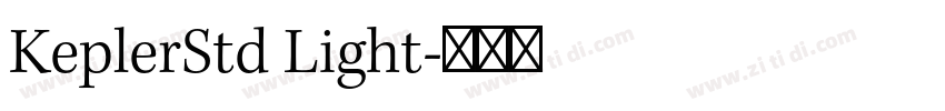 KeplerStd Light字体转换